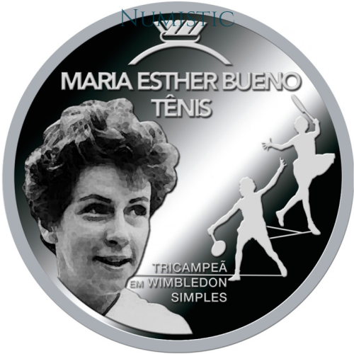 Medalhas Grandes Ídolos do Esporte - Maria Esther — reverse