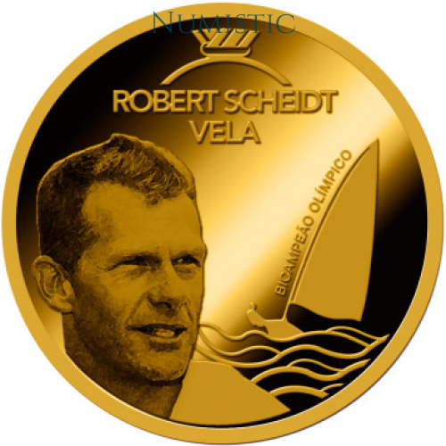 Medalhas Grandes Ídolos do Esporte - Robert Scheidt — reverse