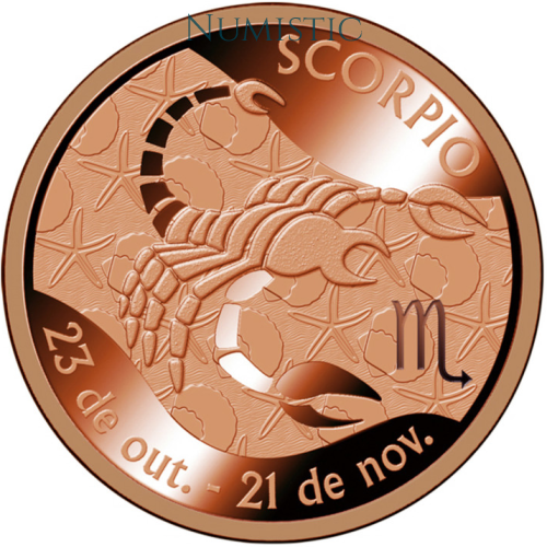 Medalha Signos do Zodíaco - Escorpião — reverse
