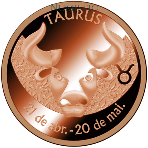 Medalha Signos do Zodíaco - Touro — reverse