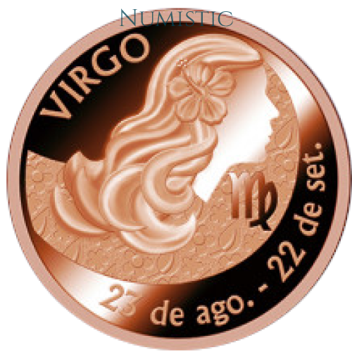 Medalha Signos do Zodíaco - Virgem — reverse