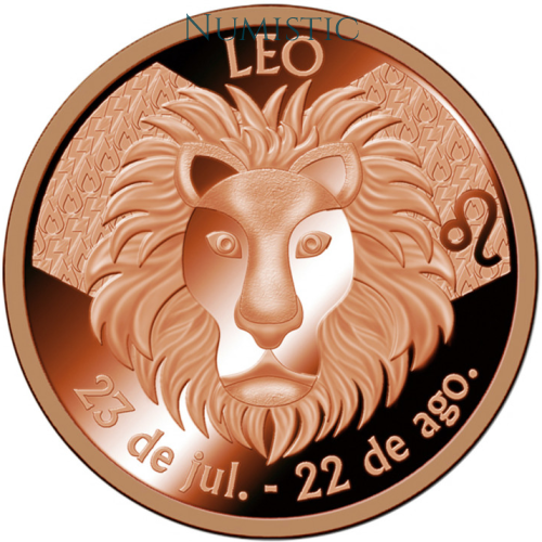 Medalha Signos do Zodíaco - Leão — reverse