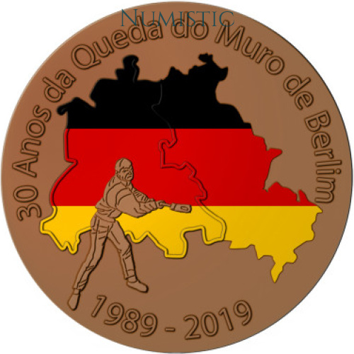 Medalha 30 Anos da Queda do Muro de Berlim — obverse