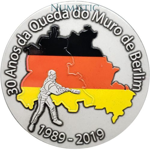 Medalha 30 Anos da Queda do Muro de Berlim — obverse