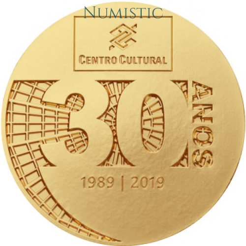 Medalha 30 Anos do Centro Cultural Banco Do Brasil - CCBB — reverse