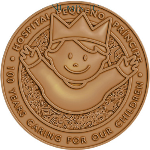 Medalha 100 anos do Hospital Pequeno Príncipe — reverse