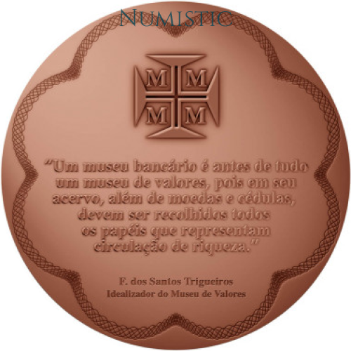 Medalha Cinquentenário do Museu de Valores do Banco Central — reverse