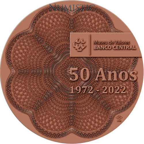 Medalha Cinquentenário do Museu de Valores do Banco Central — obverse