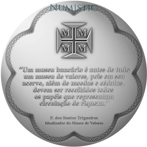 Medalha Cinquentenário do Museu de Valores do Banco Central — reverse