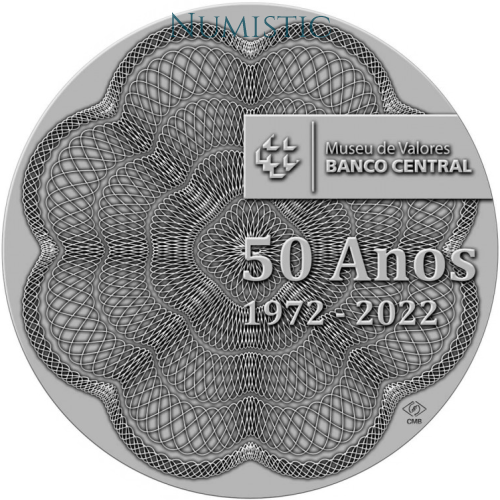 Medalha Cinquentenário do Museu de Valores do Banco Central — obverse