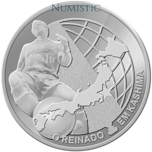 Medalha Cinco Tempos de Zico — reverse
