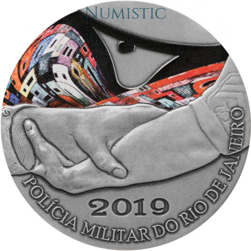 Medalha 210 Anos da Polícia Militar do Estado do Rio de Janeiro — reverse