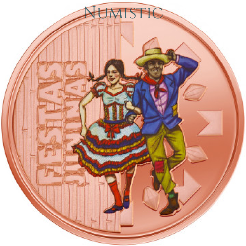 Medalha Festas Populares - Festas Juninas — reverse