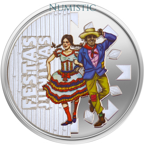 Medalha Festas Populares - Festas Juninas — reverse