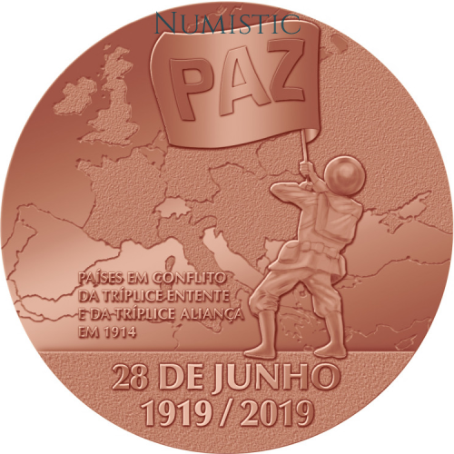 Medalha 100 Anos do Tratado de Versalhes — reverse