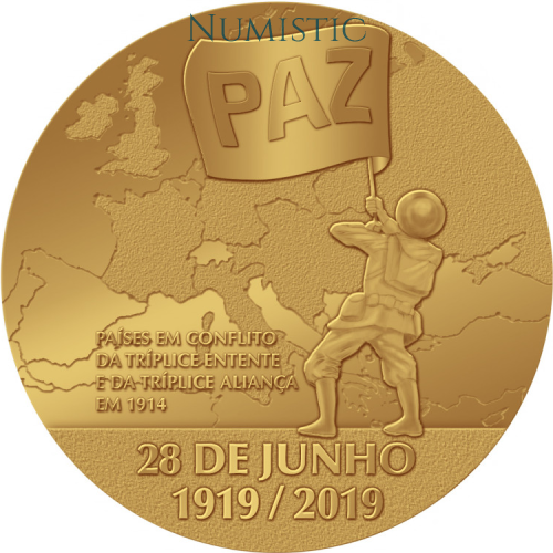 Medalha 100 Anos do Tratado de Versalhes — reverse
