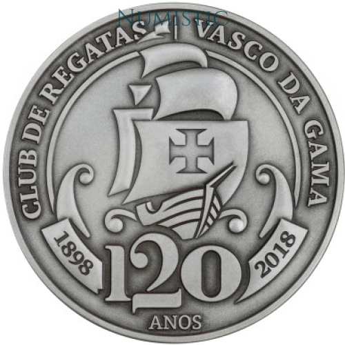 Medalha 120 Anos Club de Regatas Vasco da Gama — obverse