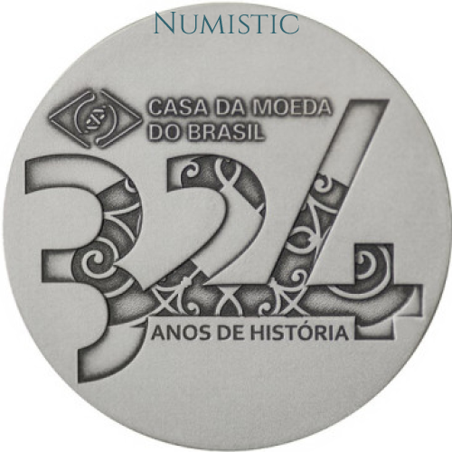 Medalha 324 Anos da Casa da Moeda do Brasil — obverse