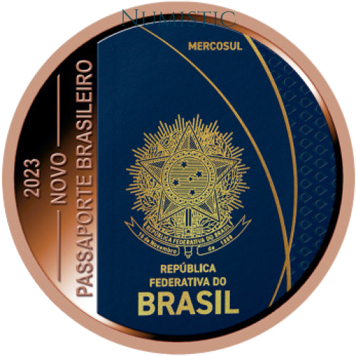Medalha Novo Passaporte Brasileiro — obverse