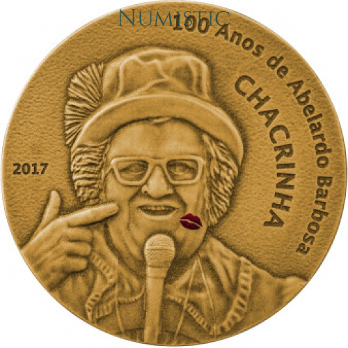Medalha 100 Anos do Nascimento do Chacrinha — obverse