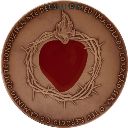 Medalha Centenário das Aparições de Nossa Senhora de Fátima — reverse