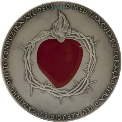 Medalha Centenário das Aparições de Nossa Senhora de Fátima — reverse