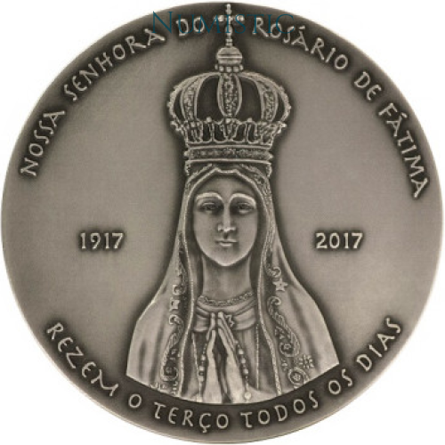 Medalha Centenário das Aparições de Nossa Senhora de Fátima — obverse