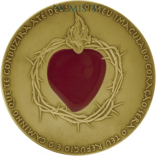 Medalha Centenário das Aparições de Nossa Senhora de Fátima — reverse