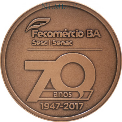 Medalha 70 Anos Fecomércio-BA — obverse