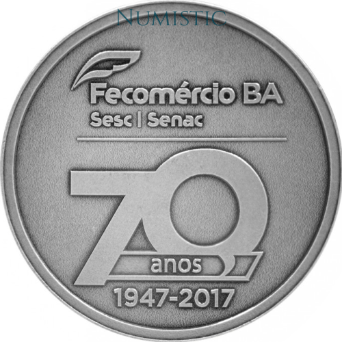 Medalha 70 Anos Fecomércio-BA — obverse