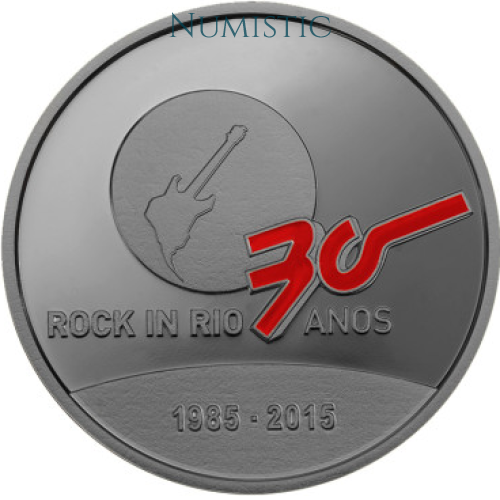 Medalha 30 Anos do Rock in Rio — obverse