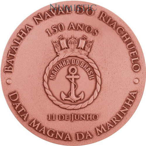 Medalha Sesquicentenário da Batalha Naval do Riachuelo — obverse