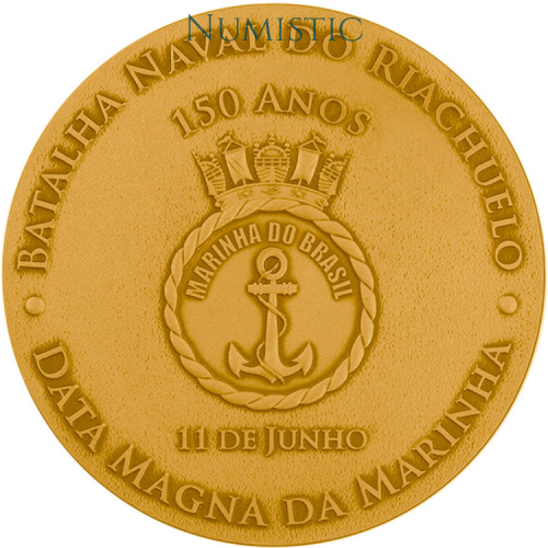 Medalha Sesquicentenário da Batalha Naval do Riachuelo — obverse
