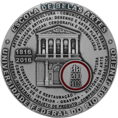 Medalha 200 Anos da Escola de Belas Artes — obverse