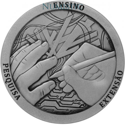 Medalha 200 Anos da Escola de Belas Artes — reverse