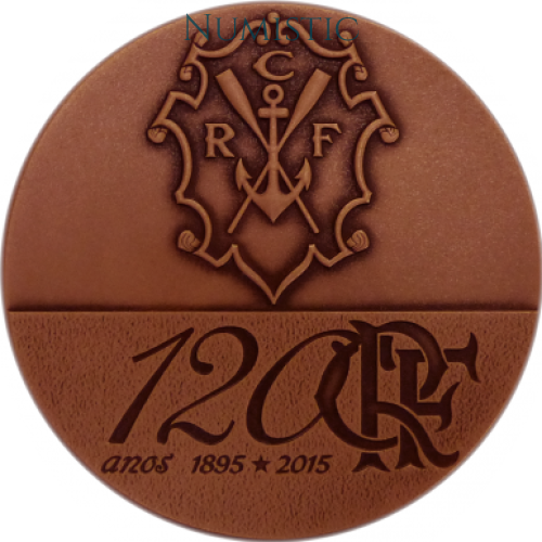 Medalha 120 Anos do Clube de Regatas do Flamengo - Série Especial — reverse