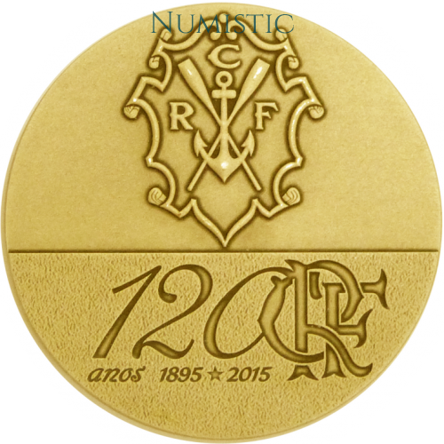 Medalha 120 Anos do Clube de Regatas do Flamengo - Série Especial — reverse