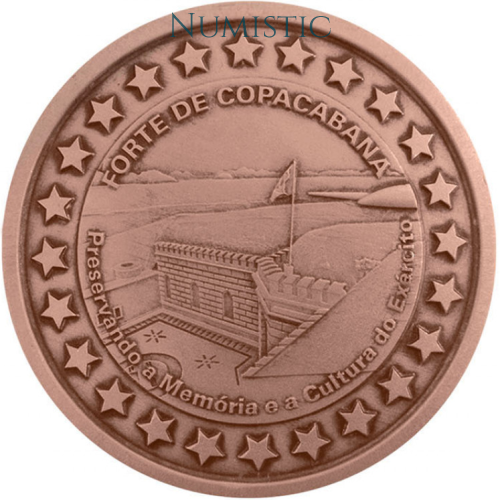 Medalha 100 Anos da Inauguração do Forte de Copacabana — reverse