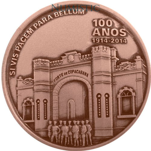 Medalha 100 Anos da Inauguração do Forte de Copacabana — obverse