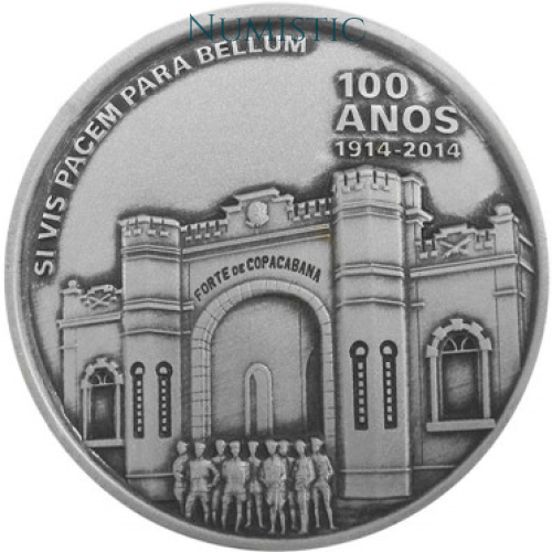 Medalha 100 Anos da Inauguração do Forte de Copacabana — obverse
