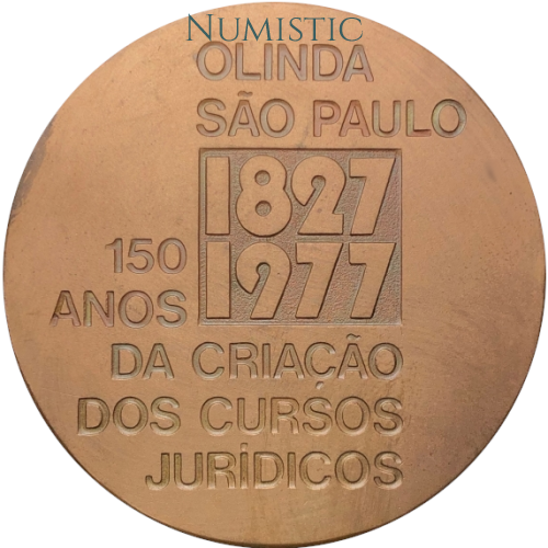 Medalha Cursos Jurídicos 150 Anos — reverse