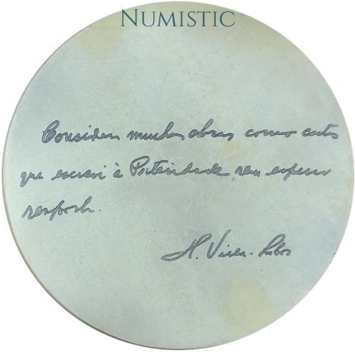Medalha Villa Lobos — reverse