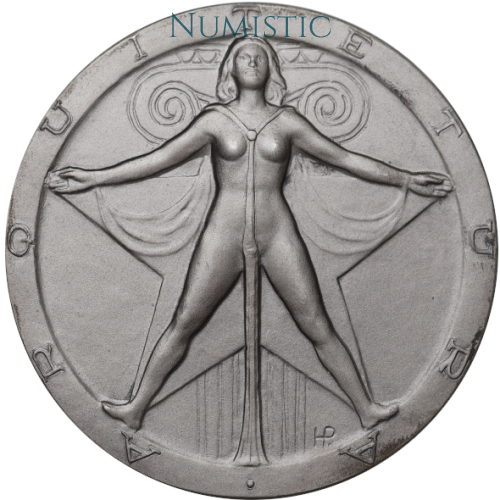 Medalha Arquitetura — obverse