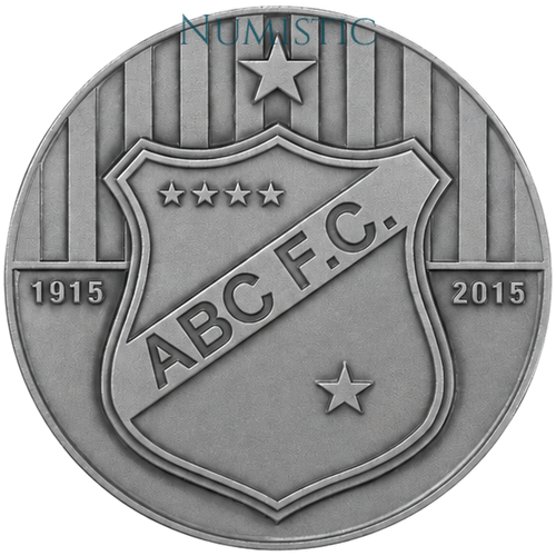 Medalha Centenário do ABC Futebol Clube — Anverso — Prata .900