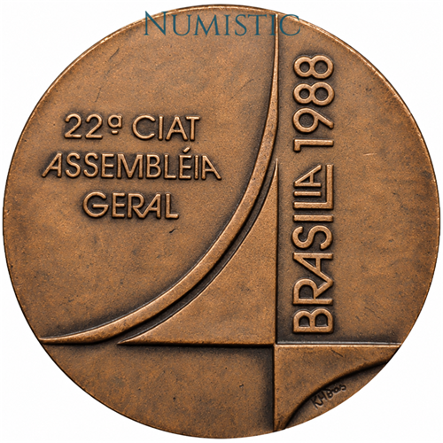 Medalha 22a Assembleia Geral do CIAT — Anverso — Bronze