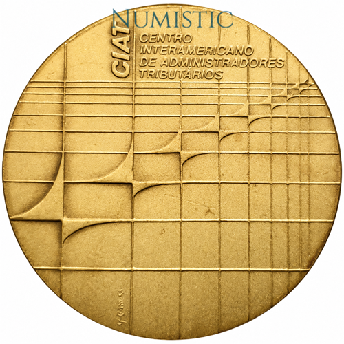 Medalha 22a Assembleia Geral do CIAT — Reverso — Ouro .900