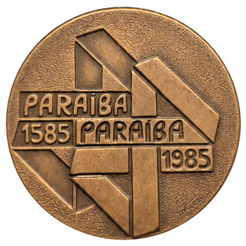 Medalha Quarto Centenário do Estado da Paraíba — Anverso — Bronze