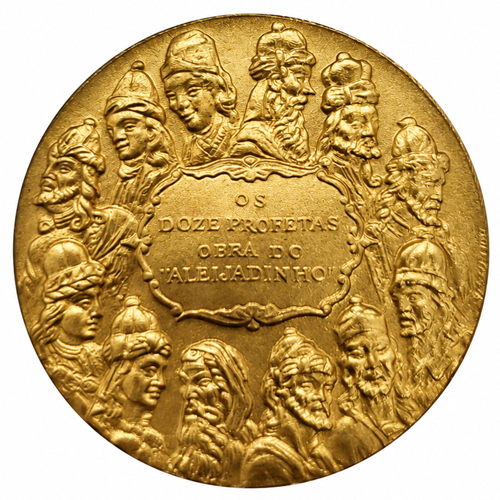 Medalha Os Doze Profetas — Anverso — Ouro .900