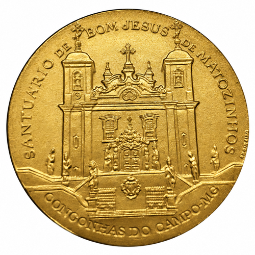 Medalha Os Doze Profetas — Reverso — Ouro .900
