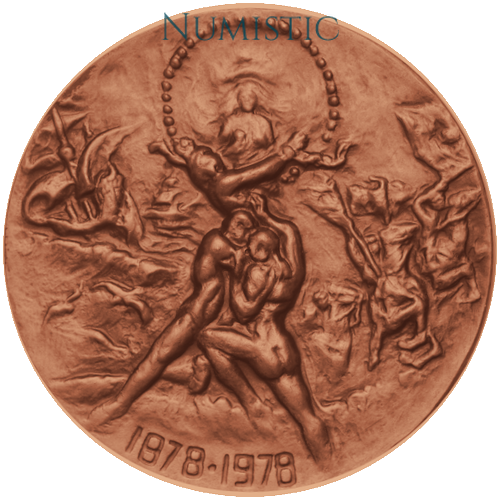 Medalha 100º Aniversário do Artista Plástico Helios Seelinger — Reverso — Bronze